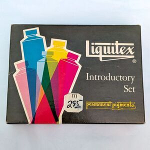 Vintage Liquitex Introductory Set Acrylic Paints 6 Tubes 1070 Art Supplies Retro
